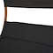 Deko Living Outdoor Cedar Wood Patio Lounge Daybed w/ Black Textilene Fabric & Canopy COP20205BLK - alternate 3
